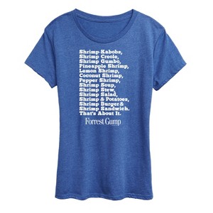 Women's - Forrest Gump - Bubbas Shrimp List Short Sleeve Graphic T-Shirt - 1 of 4