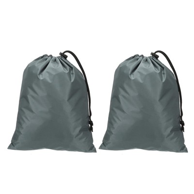 Unique Bargains Tear-Resistant Waterproof Cloth Laundry Bag with Drawstring for Traveling 2 Pcs