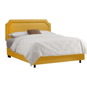 King Clarendon Notched Bed Yellow - Skyline Furniture