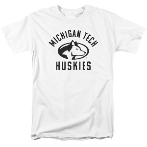 Michigan Tech University Official One Color MTU Huskies Logo Unisex Adult T-Shirt One Color MTU Huskies Logo - 1 of 4