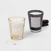 2pk 4.5oz Gift Set Cashmere Vanilla and Charcoal and Black Teak Votive Candle - Threshold™ - 3 of 3