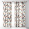 BlueLela Spring Butterflies Pattern 003 Single Panel Sheer Window Curtain - Deny Designs - image 2 of 4