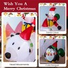 Syemin Inflatable Holiday Decorations 7 Feet Inflatable Santa Claus Riding Bear Inflatable Decoration Christmas Inflatable Decor, White, 90"*30"*84" - 4 of 4
