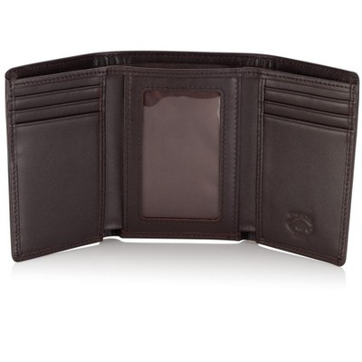 Men's Leather Trifold Wallet with Airtag Holder and RFID Blocking (Coffee) - image 2