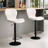 4Pcs Adjustable Bar Stools, Modern Swivel Bar Chairs With High Backrest, Easy Assembly, for Dining Room, Kitchen Counter Bar - 2 of 4