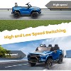 Pink 24V Kids Ride On Truck Car With Remote Control Two Seater Led Lights Mp3 Bluetooth Spring Suspension And Usb Port Pink - 2 of 4