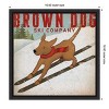 Amanti Art Brown Dog Ski Co by Ryan Fowler Canvas Wall Art Print Framed 16-in. x 16-in. - 4 of 4