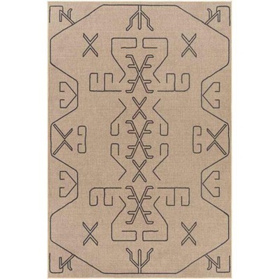 Mark & Day Candi 4'x6' Rectangle Washable Woven Indoor Area Rugs Pecan/Dark Gray