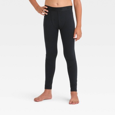 Boys' Winter Fitted Tights - All In Motion™ Black XS