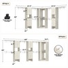 Besiost Set of 3 Corner Closet System with 8 Hanging Rods and 6 Drawers, 10 FT-12 FT Walk-In Closet Organizer - 4 of 4