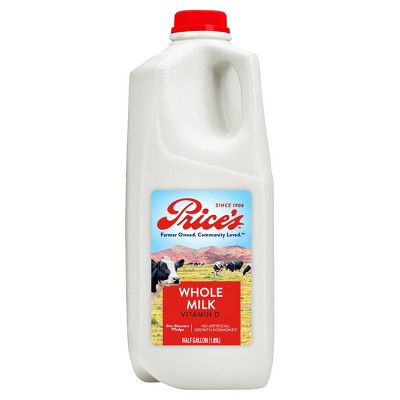 Price Whole Milk - 0.5gal
