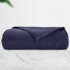 Bed Blanket | Soft 100% Cotton | Herringbone Design | All-Season Thermal Layering by California Design Den - 4 of 4