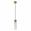 Beau Collection 1-Light Pendant - Slim Fluted Glass, Dimmable, Damp Rated, Brushed Nickel - 4 of 4