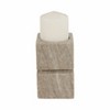 Modern Marble Candle Holder for Pillar & Taper Candles - Stone Square Design - Glam Accent for Home, Office, Bedroom & Living Room - 2 of 4