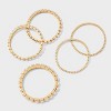 Cupchain Pearl Stretch Bracelet Set 5pc - A New Day™ Gold/Pearl - 2 of 3