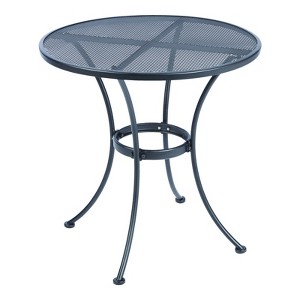 Living Accents Winston Black Round Steel Bistro Table - 1 of 1