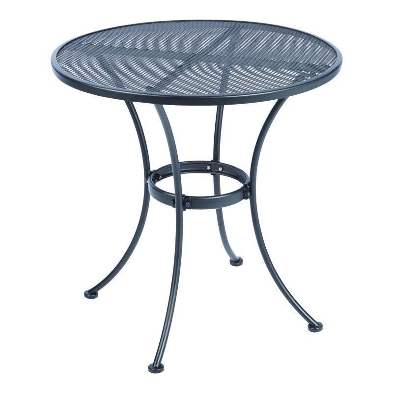 Living Accents Winston Black Round Steel Bistro Table, 1 of 2