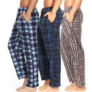 DARESAY Mens 3 Pack Pajama Pants for Men, Microfleece Pajama Pants, Men's Pajamas, Sleep pants with Pockets, Sizes Up to 3X - 1 of 4