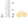 10k Yellow Gold 7.7mm Openwork Double Heart Filigree Ring - 4 of 4