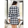 ADR Women's Short Robe, Classic Cozy Plush Robe Woman, Short Fleece Bathrobe - 4 of 4