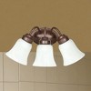 Sunset Lighting 3-Light Bath Vanity Rubbed Bronze Finish. Faux Alabaster Glass - 4 of 4