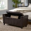 CAVINAS Storage Bench Storage Organizer Ottoman Padded Seat Cushion with Arms - 4 of 4