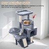 Cat Tree with Cat Condo and Two Hammocks, Cat Tree with Scratching Posts and Scratching Pads, Cat Tower - 3 of 4