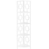 TOAOTBNBO 4 Tier Bookcase Storage Organizer, Space-saving Grid Bookshelf with Metal Legs Narrow Standing Corner Shelves for Office, White - 2 of 4