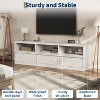 TV Stand for TVs up to 85",Mid Century Modern Entertainment Center with Storage Drawer & Open Shelves - 3 of 4