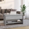 vidaXL Coffee Table Gray Sonoma 31.5"x19.7"x15.7" Engineered Wood - 3 of 4