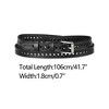 INSPIRE CHIC Women's Skinny Faux Leather Hollow-out Thin Waist Belts 0.7 inches Width - 3 of 4