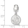 Black Bow Jewelry Sterling Silver Florida State Seminoles NCAA Bead Charm - 3 of 4
