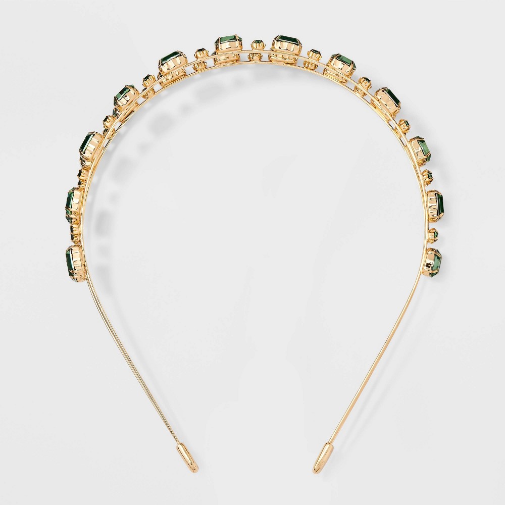 Two Row Stone Headband - A New Day™ Green