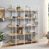 VYNXARIA 5 Tier Metal - Frame White Bookcase: Vintage Industrial, Ideal for Open Home Office Shelving - 4 of 4