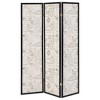 Vynxaria Beige and Espresso 3-panel Folding Screen - 3 of 4
