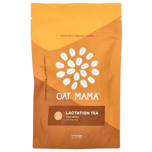 Oat Mama Lactation Tea, Chai Spice, Caffeine Free, 14 Tea Bags, 32 g - 1 of 2