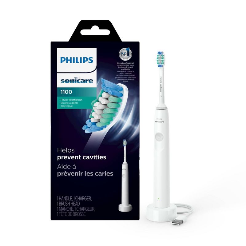 Philips Sonicare 1100 Rechargeable Electric Toothbrush - HX3641/02 - White, 1 of 8