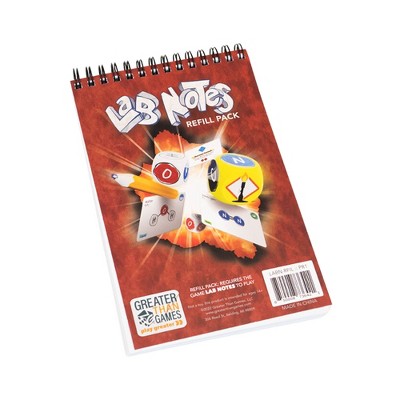 Greater Than Games: Lab Notes Refill Pack – 100 Extra Sheets for Roll & Write Game