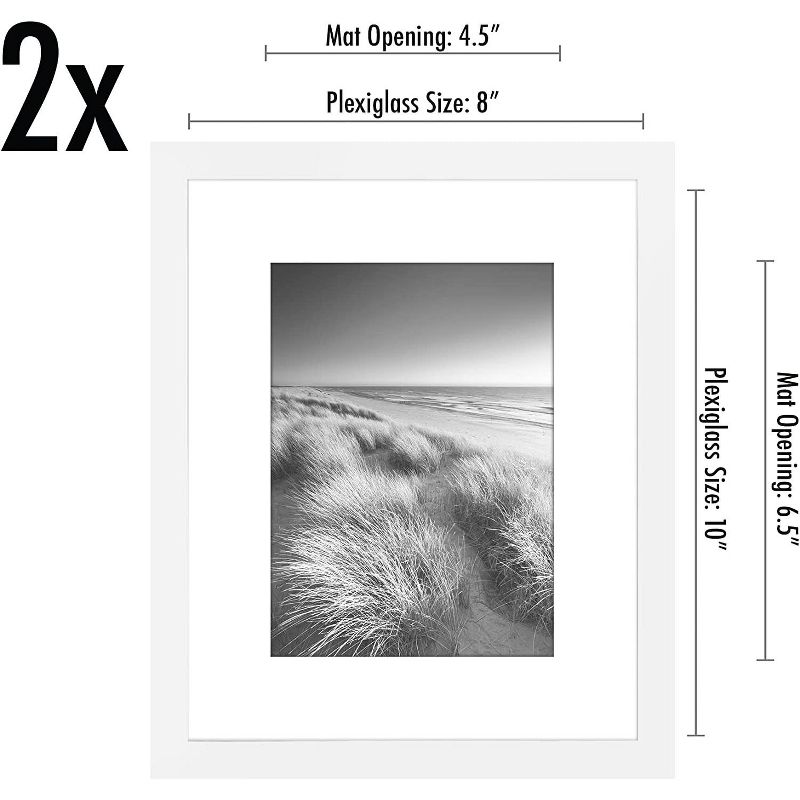 Americanflat Picture Frame with plexiglass - Hanging Hardware For Horizontal and Vertical Display, 3 of 6
