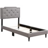 CAVINAS Twin Size Modern Casual Platform Bed Frame with High Upholstered Headboard,No Box Spring Needed - 4 of 4