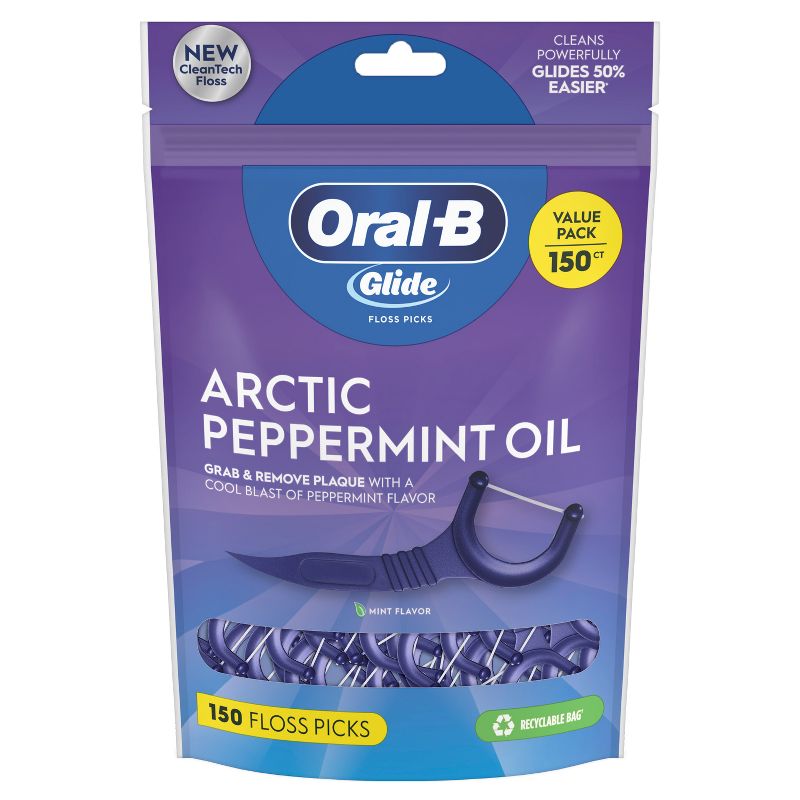 Oral-B Glide Arctic Peppermint Oil Dental Floss Picks Mint, 3 of 12