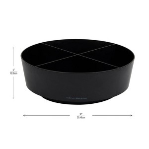LunaLulinlk Snack Carousel, Countertop Organizer, Snack Tray, 12"L x 12"W x 4"H, Black - 1 of 4