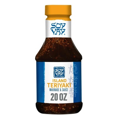 Soy Vay Island Teriyaki Marinade & Sauce, 20 Ounce Bottle (Pack of 4)