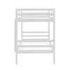 AZL1 Life Concept Beds Twin over Full Bunk Bed Solid Wood Structure Safety Guardrails Adjustable Ladder for Bedroom, White, 78.35"*43.7"*61.81" - 4 of 4