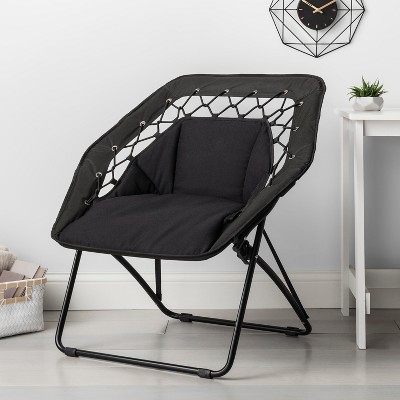 Black bungee outlet chair