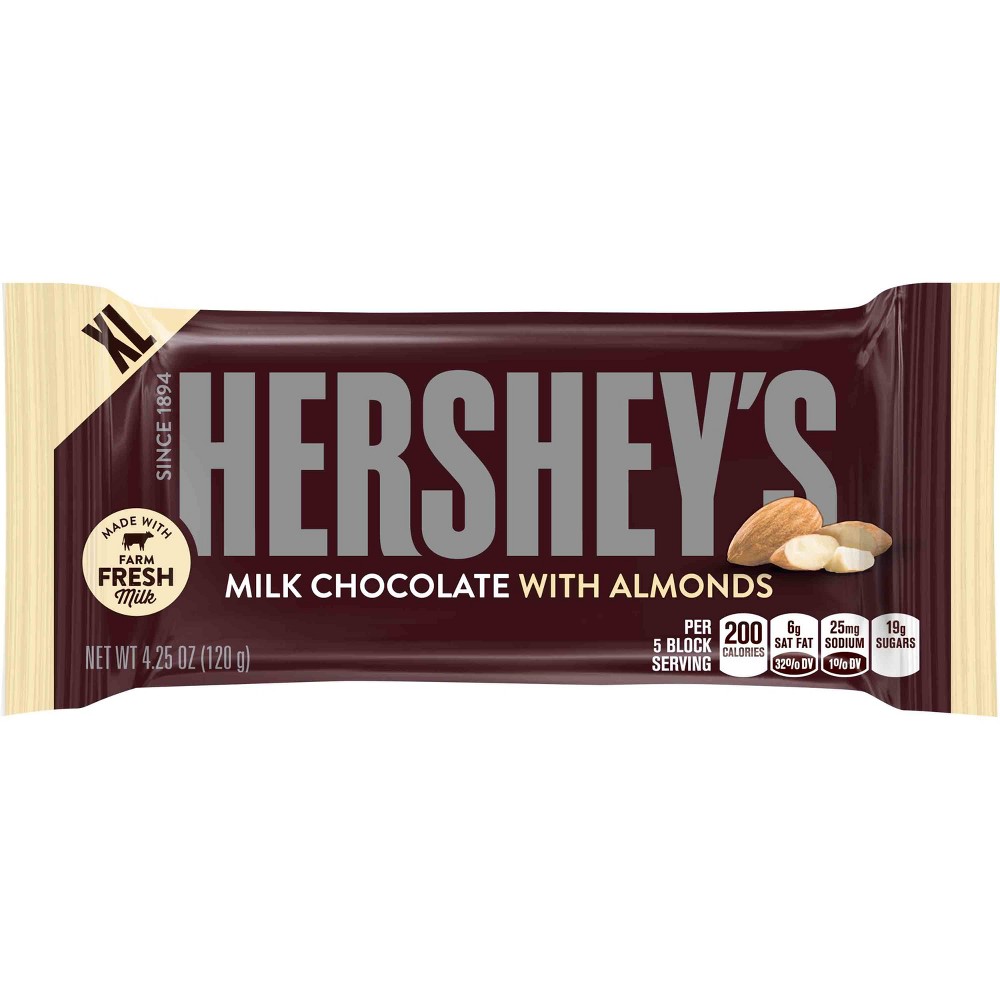 UPC 034000171156 - Hershey's Milk Chocolate Bar with Almonds, 4.25 ...