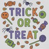 Rerun Island Women Trick Or Treat Colors Short Sleeve Graphic Cotton Cropped Loose T-shirt - 2 of 4