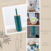 Evideco French Home Goods Modern Toilet Brush and Holder Set with Bamboo Lid - 3 of 4