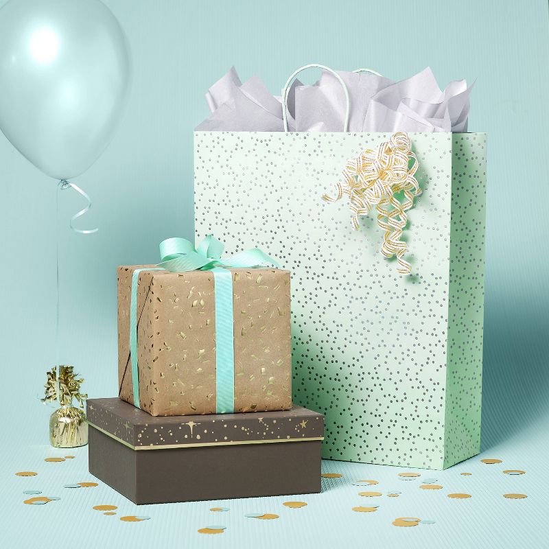 Brown Gold Foil Speckled Gift Wrap - Spritz&#8482;, 2 of 4