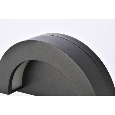 Silver Dimmable LED Wall Sconce with Aluminum and Iron